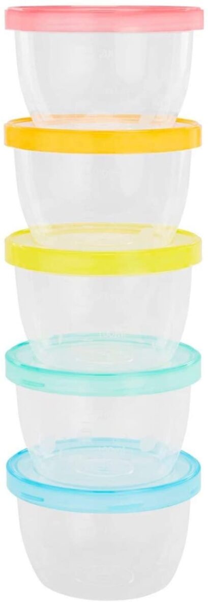 Badabulle – Set 5 recipiente etanse pentru pastrarea hranei