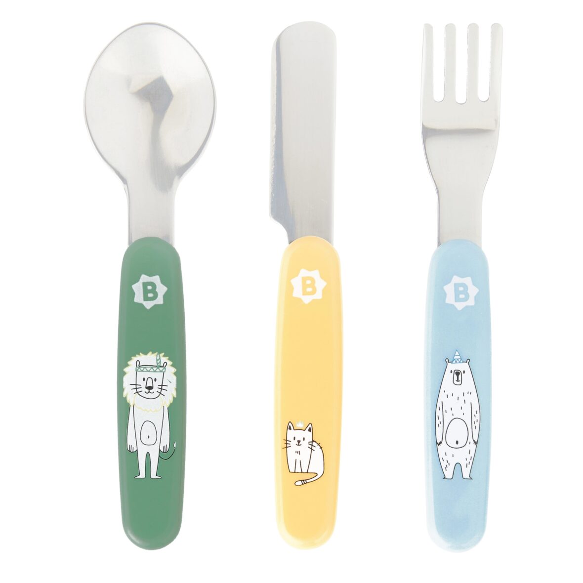 Badabulle – Set tacamuri din metal cu animalute vesele