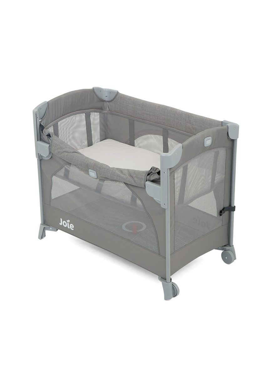 Patut pliabil cosleeper Joie Kubbie Foggy Gray