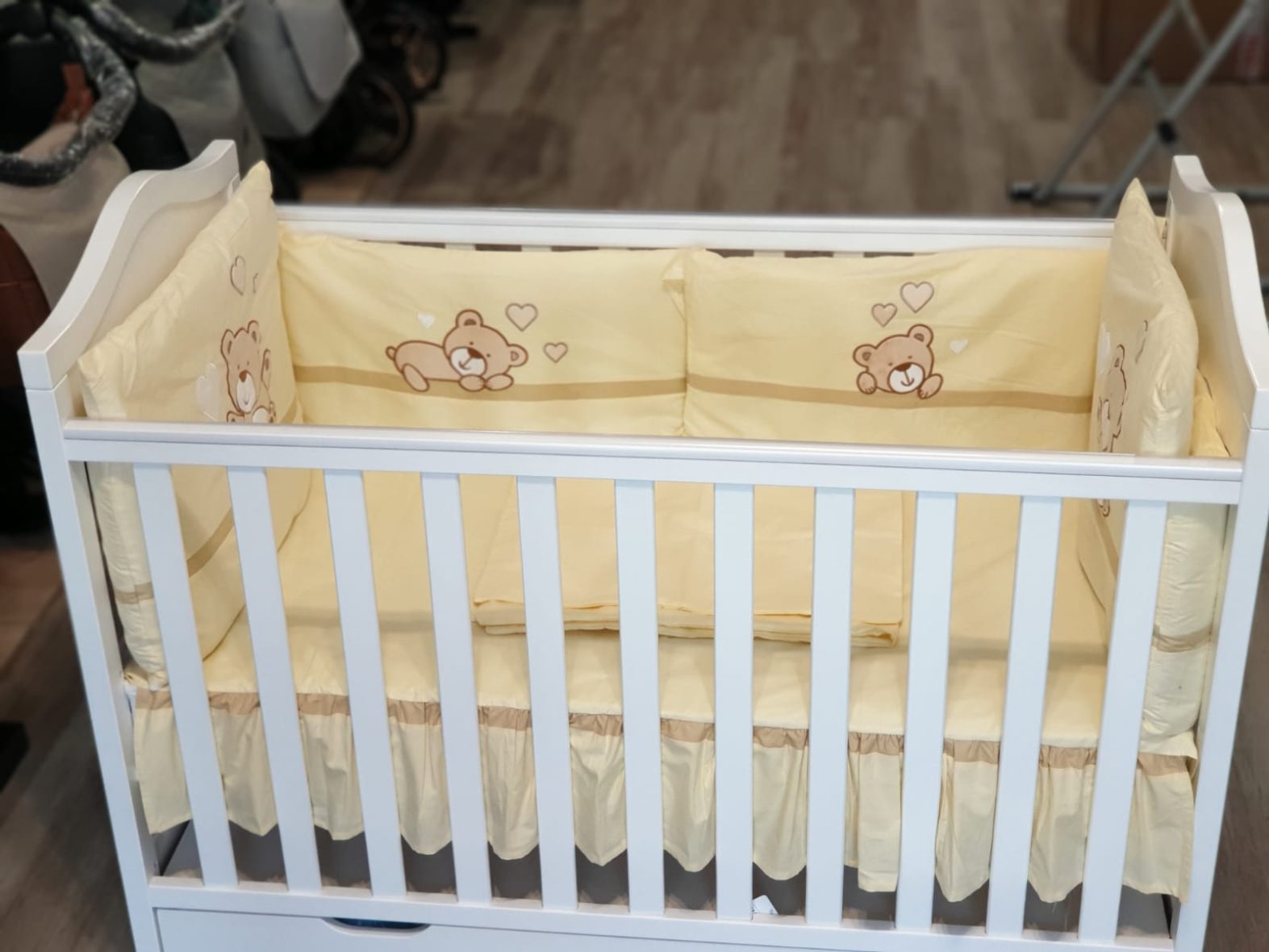 Set de lenjerie 7p Teddy Bear din Bumbac Organic www.tinytotsbebe.ro (15)