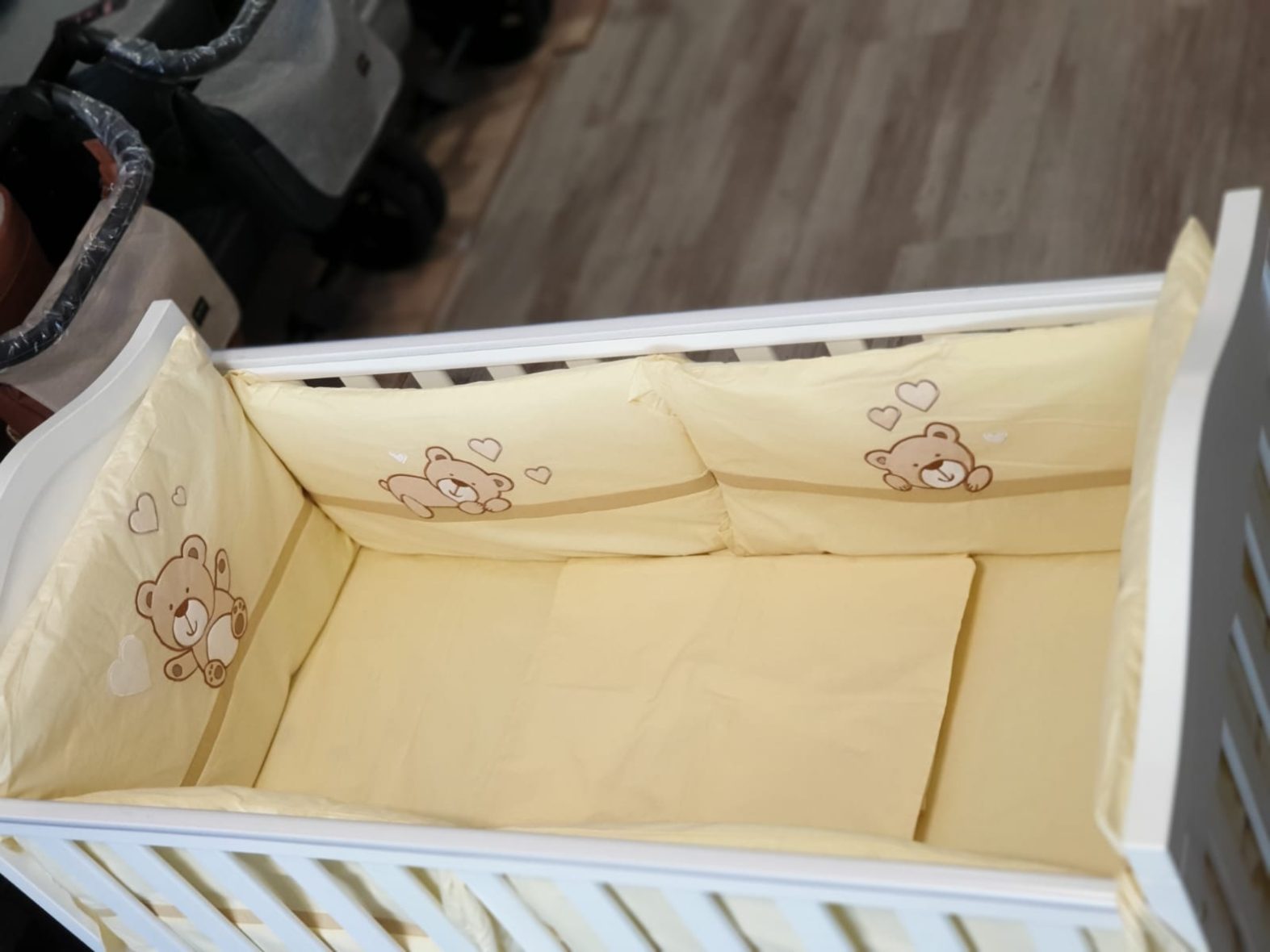 Set de lenjerie 7p Teddy Bear din Bumbac Organic www.tinytotsbebe.ro (17)