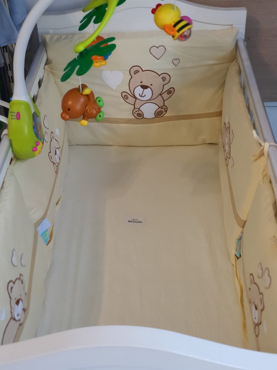 Set de lenjerie 7p Teddy Bear din Bumbac Organic www.tinytotsbebe.ro (3)