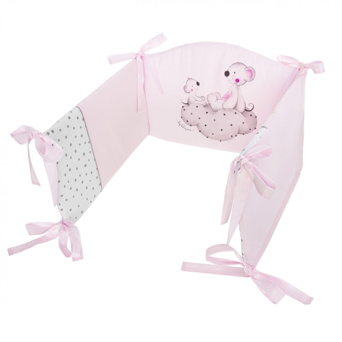 Set lenjerie de patut 5 piese Bears Pink www.tinytotsbebe.ro cluj (1)