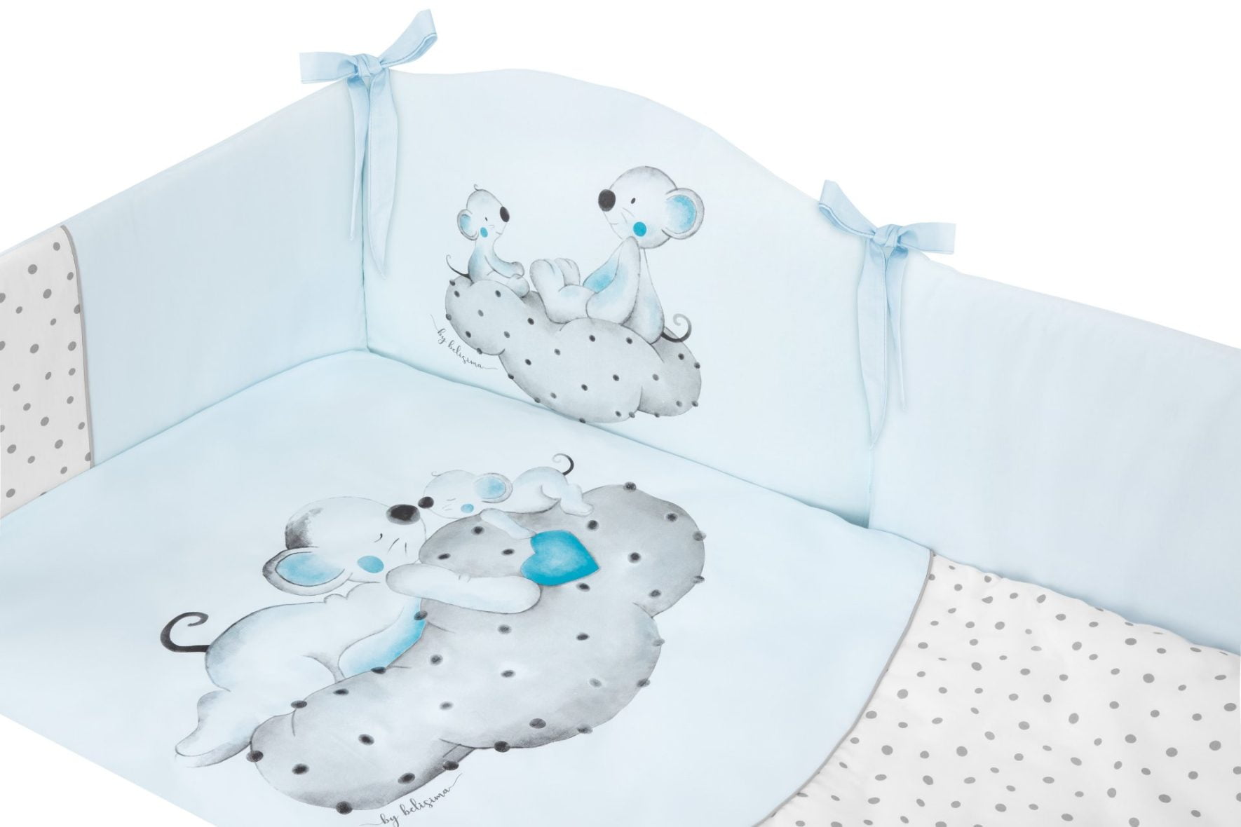 Set lenjerie de patut 5 piese Bears Pink www.tinytotsbebe.ro cluj (5)