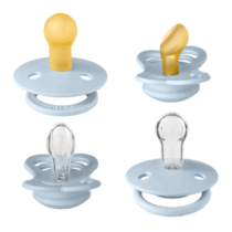 BIBS - Set 4 suzete Try-it collection 0 luni +-Baby Blue magazin copii cluj (1)