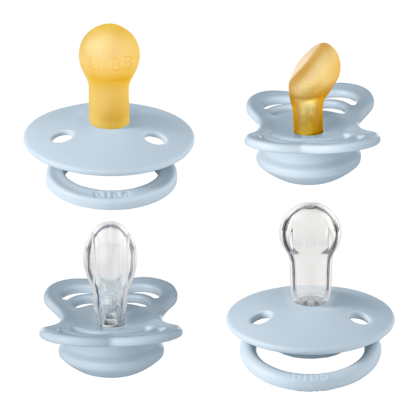 BIBS - Set 4 suzete Try-it collection 0 luni +-Baby Blue 6 BIBS – Set 4 suzete Try-it collection 0 luni +-Baby Blue