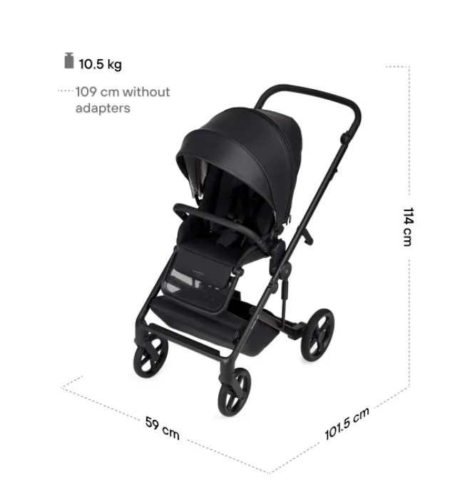 Carucior 2 in 1 Anex Eli Midnight - Tiny Tots Bebe