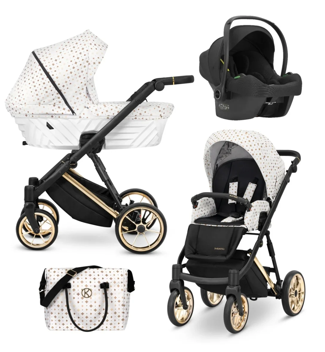 Carucior 3 in 1 Kunert Ivento White