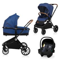 Carucior 3 in 1 Lionelo Mika Blue