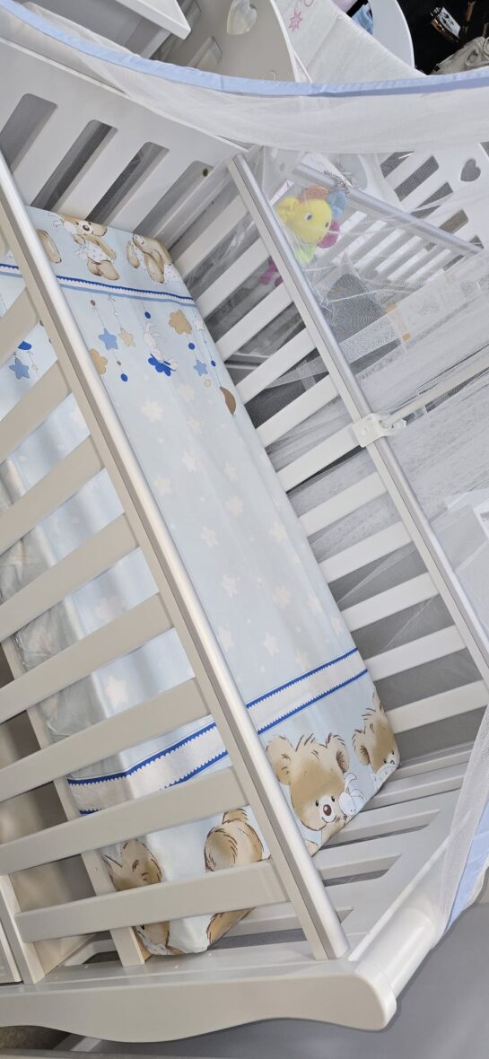 Cearceaf cu elastic 12060 cm Bear Blue tiny tots bebe magazin copii cluj (4)