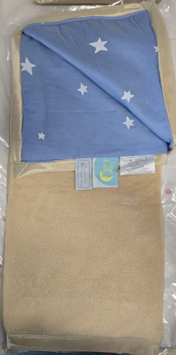 Paturica dubla din bumbac organic si velur (2)