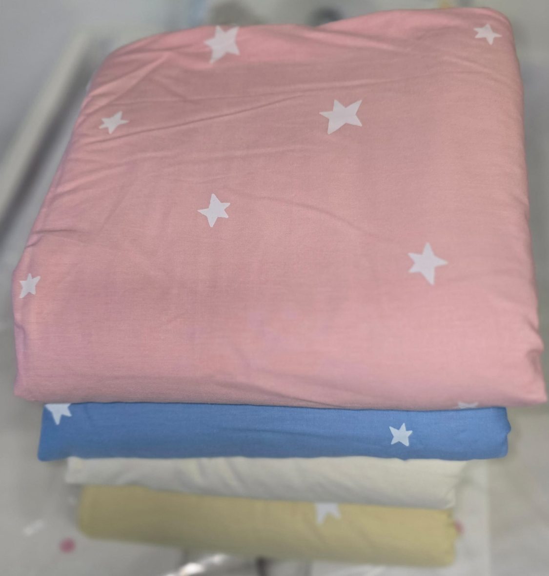 Paturica dubla din bumbac organic si velur Pink (1)