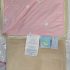 Paturica dubla din bumbac organic si velur Pink 2