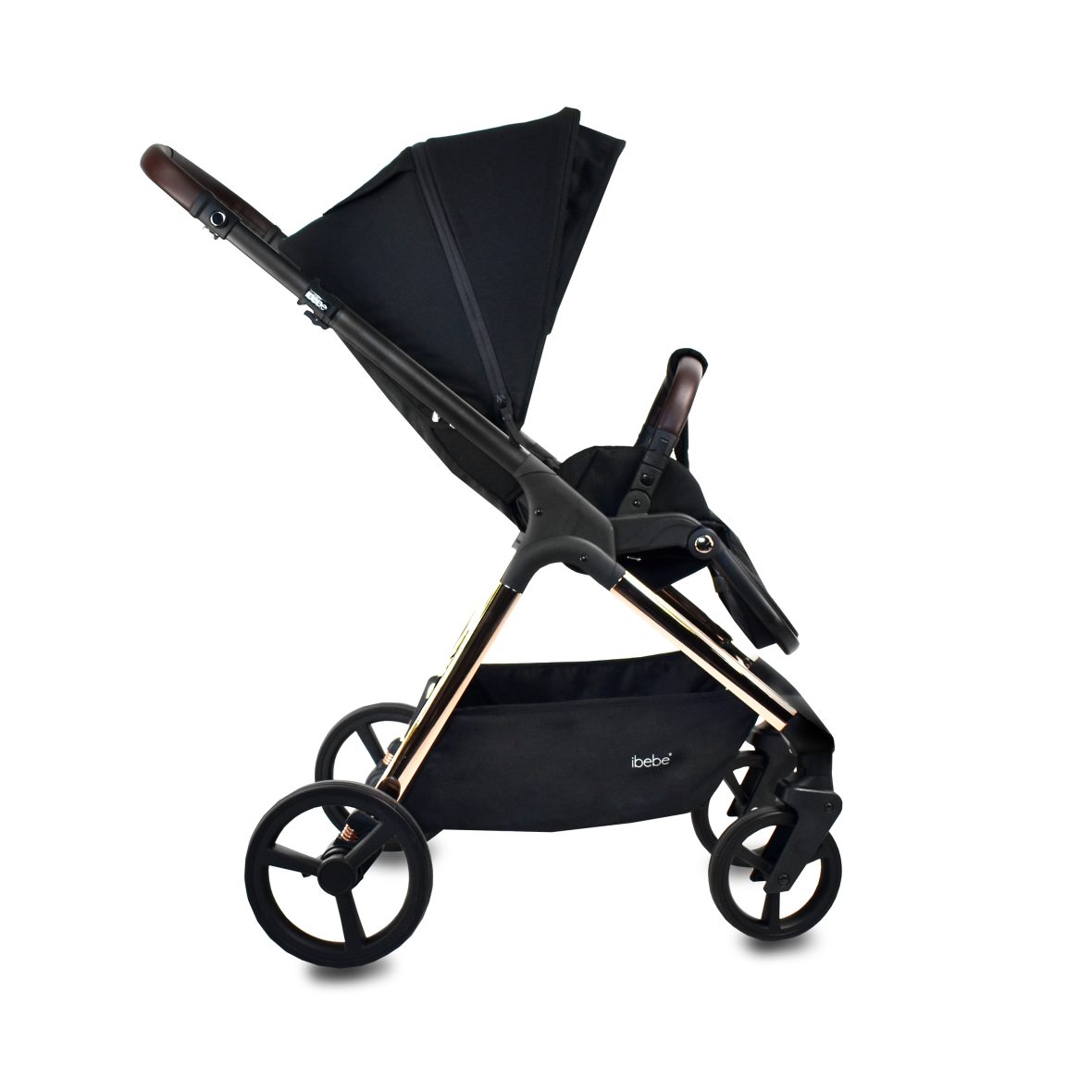 Carucior 2 in 1 iBebe Ice Black Copper magazin carucioare cluj (2)