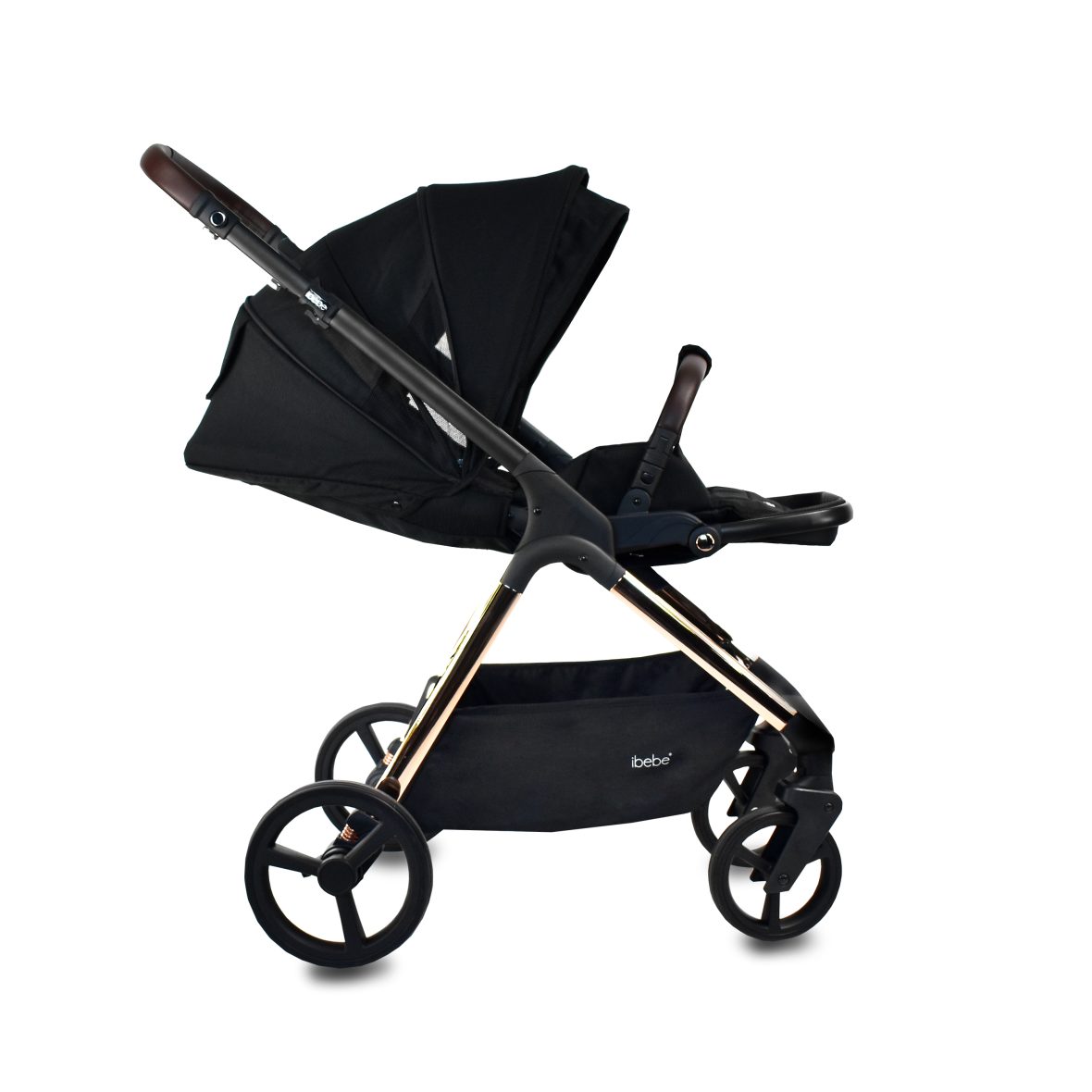 Carucior 2 in 1 iBebe Ice Black Copper magazin carucioare cluj (3)