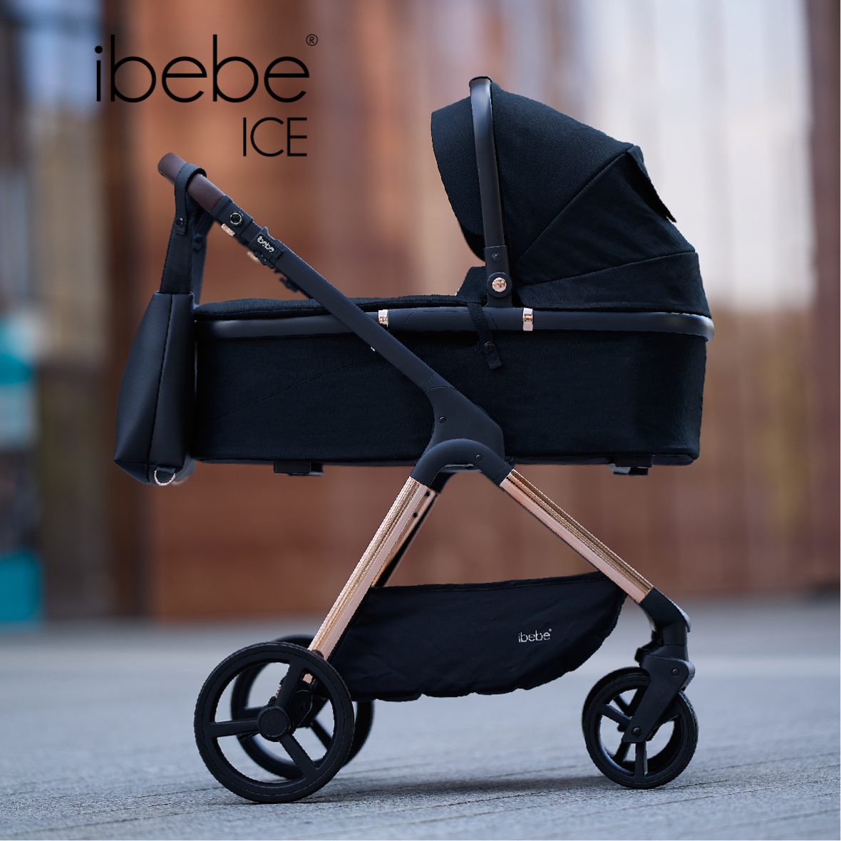 Carucior 2 in 1 iBebe Ice Black Copper magazin carucioare cluj (4)