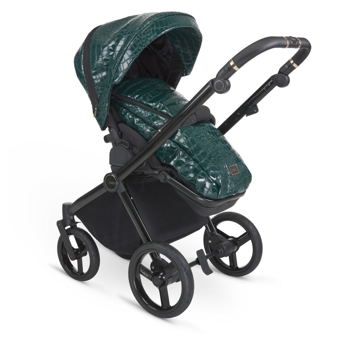 Carucior 2in1 iBebe Gloss Green Crocodil magazin carucioare cluj (2)