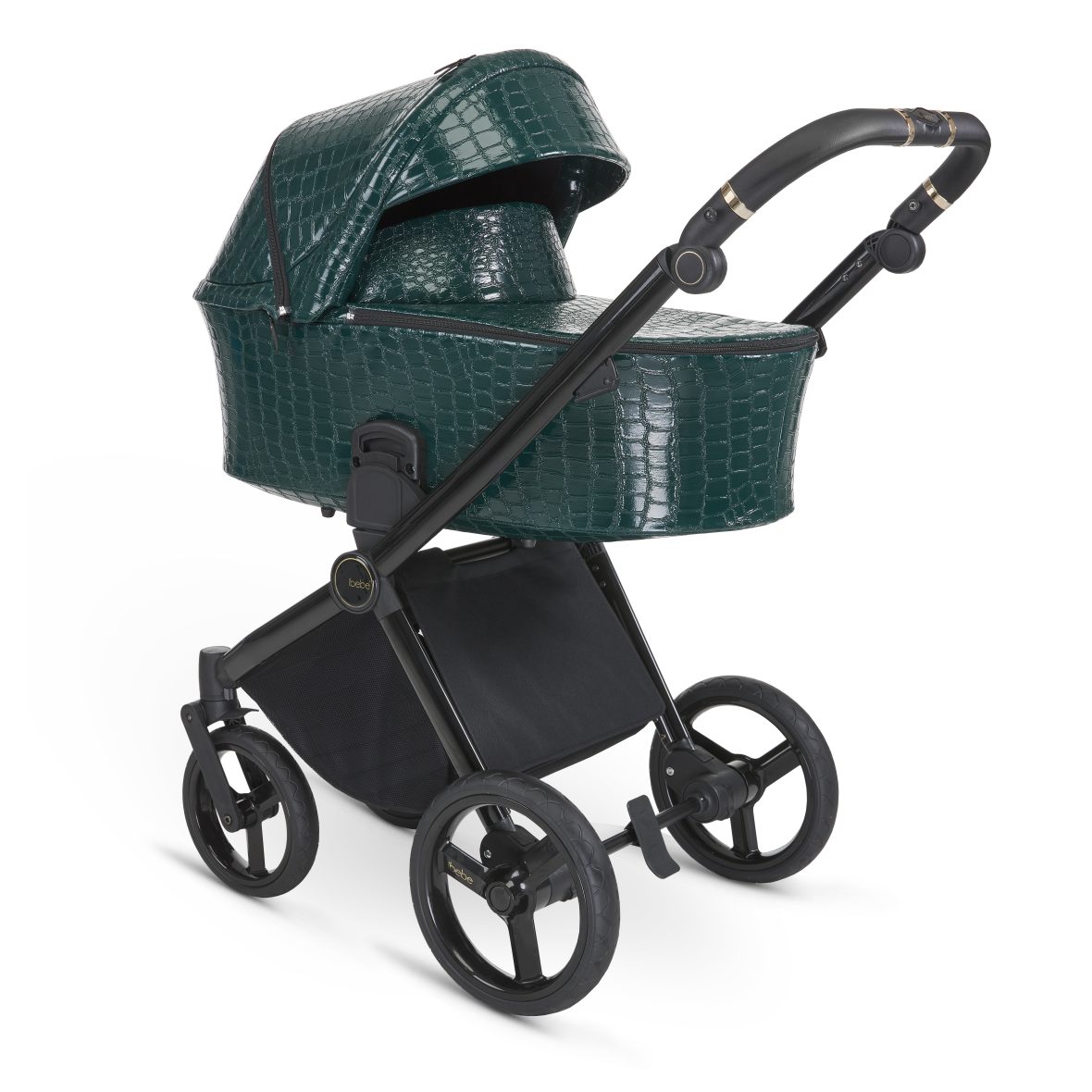 Carucior 2in1 iBebe Gloss Green Crocodil magazin carucioare cluj (4)