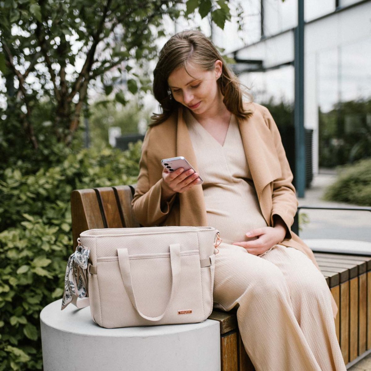 Geanta mame pentru carucior Carmen Bej magazin carucioare cluj, geanta de carucior, geanta maternitate, tiny tots bebe cluj (13)