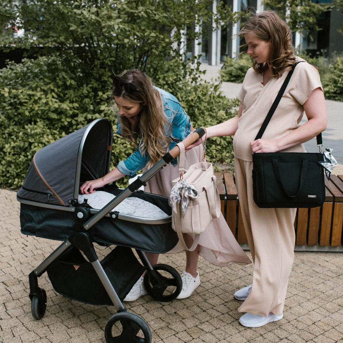 Geanta mame pentru carucior Carmen Negru magazin carucioare cluj, tiny tots bebe cluj (7)