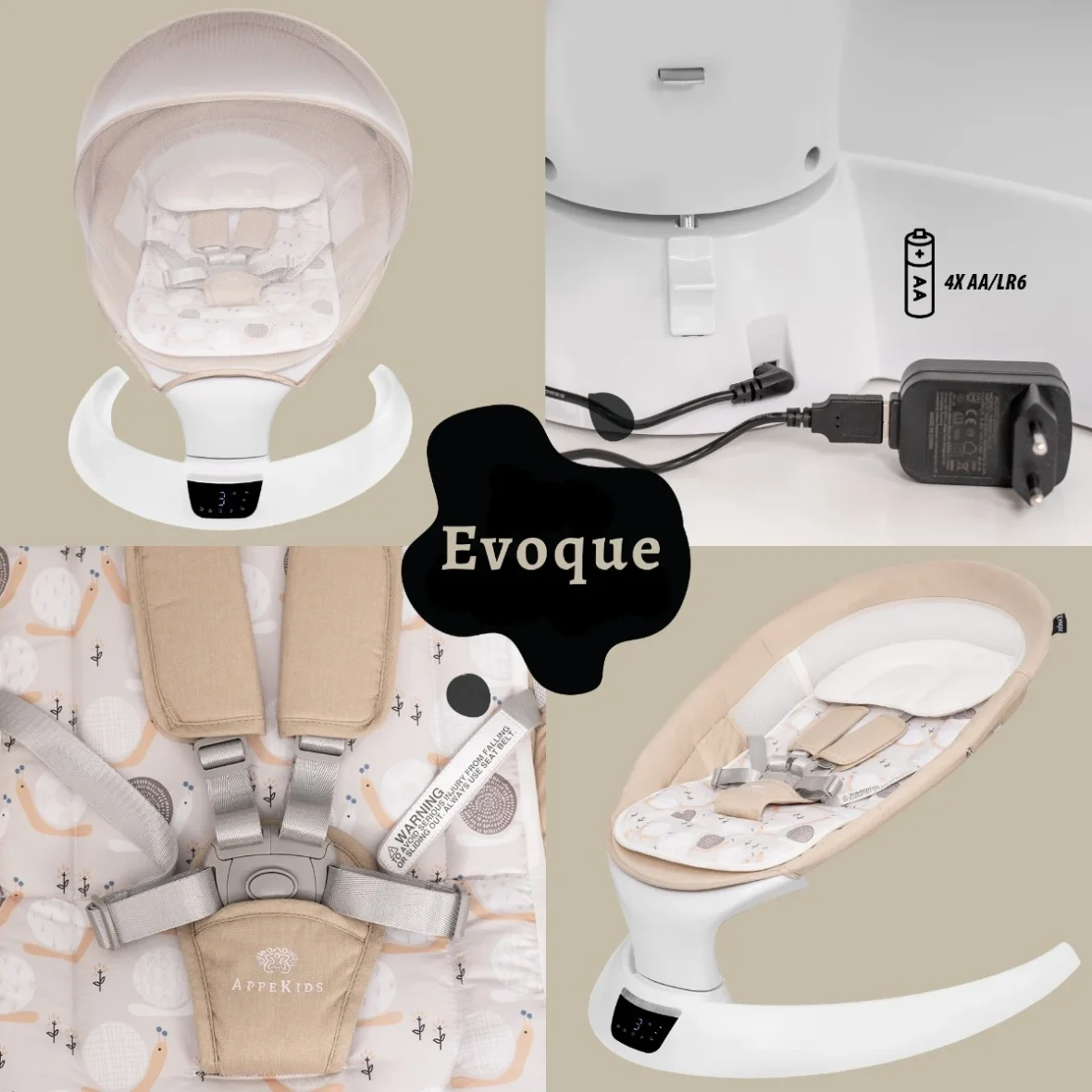 leagan-electric-pentru-bebelusi-cu-spatar-reglabil-si-senzor-de-miscare-appekids-evoque-bubble-beige-987955