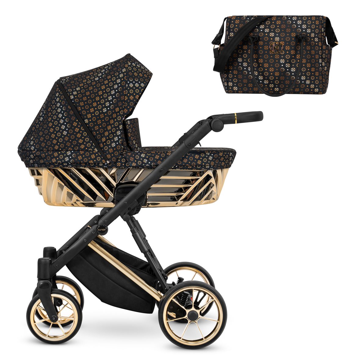 Carucior 3 in 1 Kunert Premium Glam Stylish Black