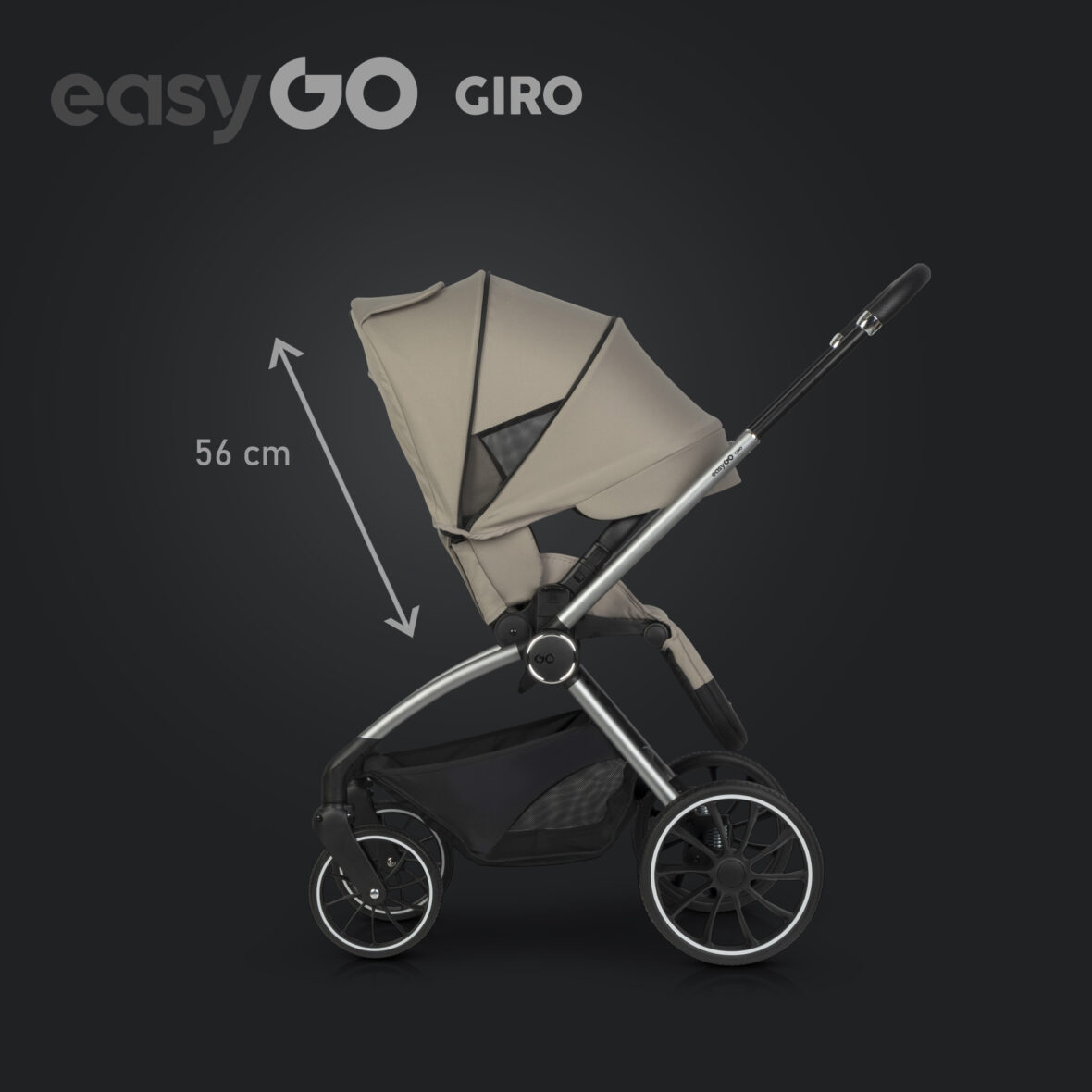 Carucior 2 in 1 EasyGo Giro Beige tiny tots bebe magazin copii cluj (10)