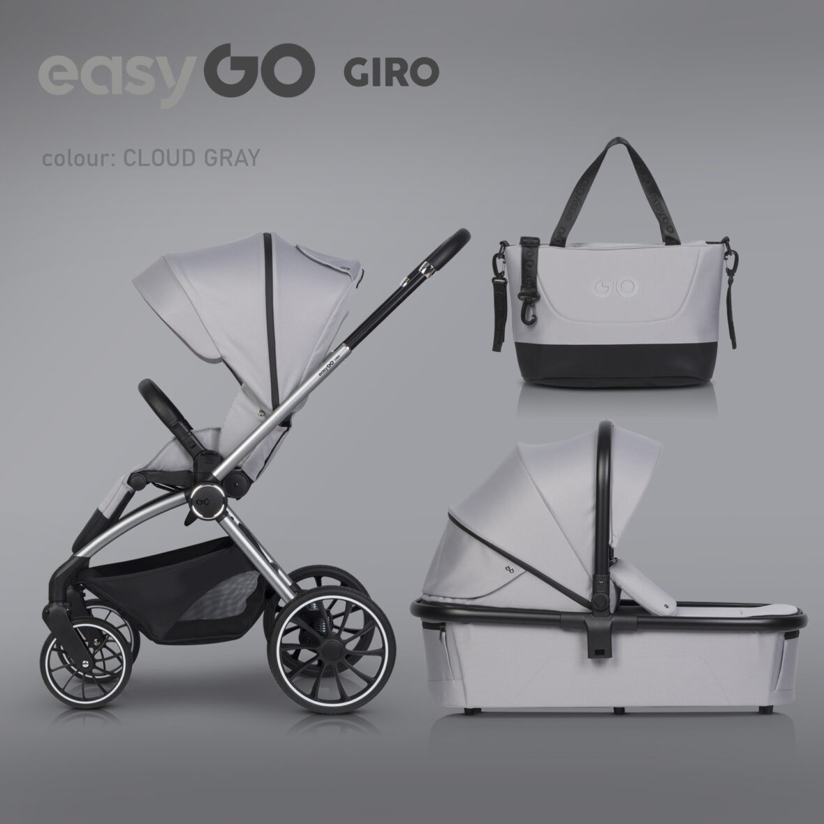 Carucior 2 in 1 EasyGo Giro Grey