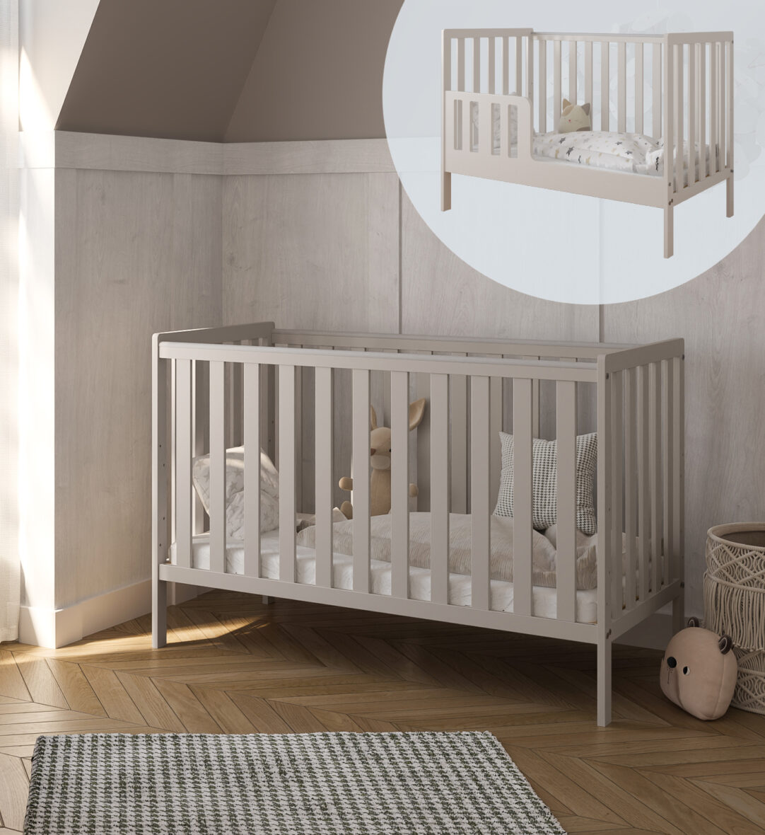 Patut pentru copii din lemn masiv 12060 cm Bambi Cashmere tiny tots bebe magazin copii cluj (4)