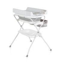 Cadita bebe multifunctionala cu suport si masa de schimbat Grey