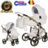 Carucior 2 in 1 Junama Diamond Candy Premium 02 White V3