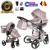 Carucior 2 in 1 Junama Diamond FL Mirror 06 Pink SLV