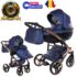 Carucior 2 in 1 Junama Diamond Fluo 01 Blue Gold Rose