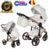 Carucior 2 in 1 Junama Diamond Fluo 16 GoldRose Eco White