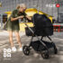 Carucior pentru copii 2 in 1 Dada Prams Flux Black tiny tots bebe magazin copii cluj 3 1
