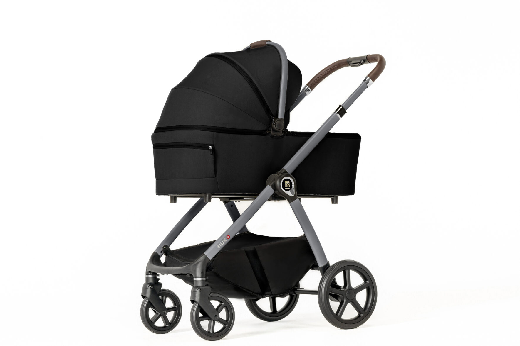 Carucior pentru copii 2 in 1 Dada Prams Flux Black tiny tots bebe magazin copii cluj (8)