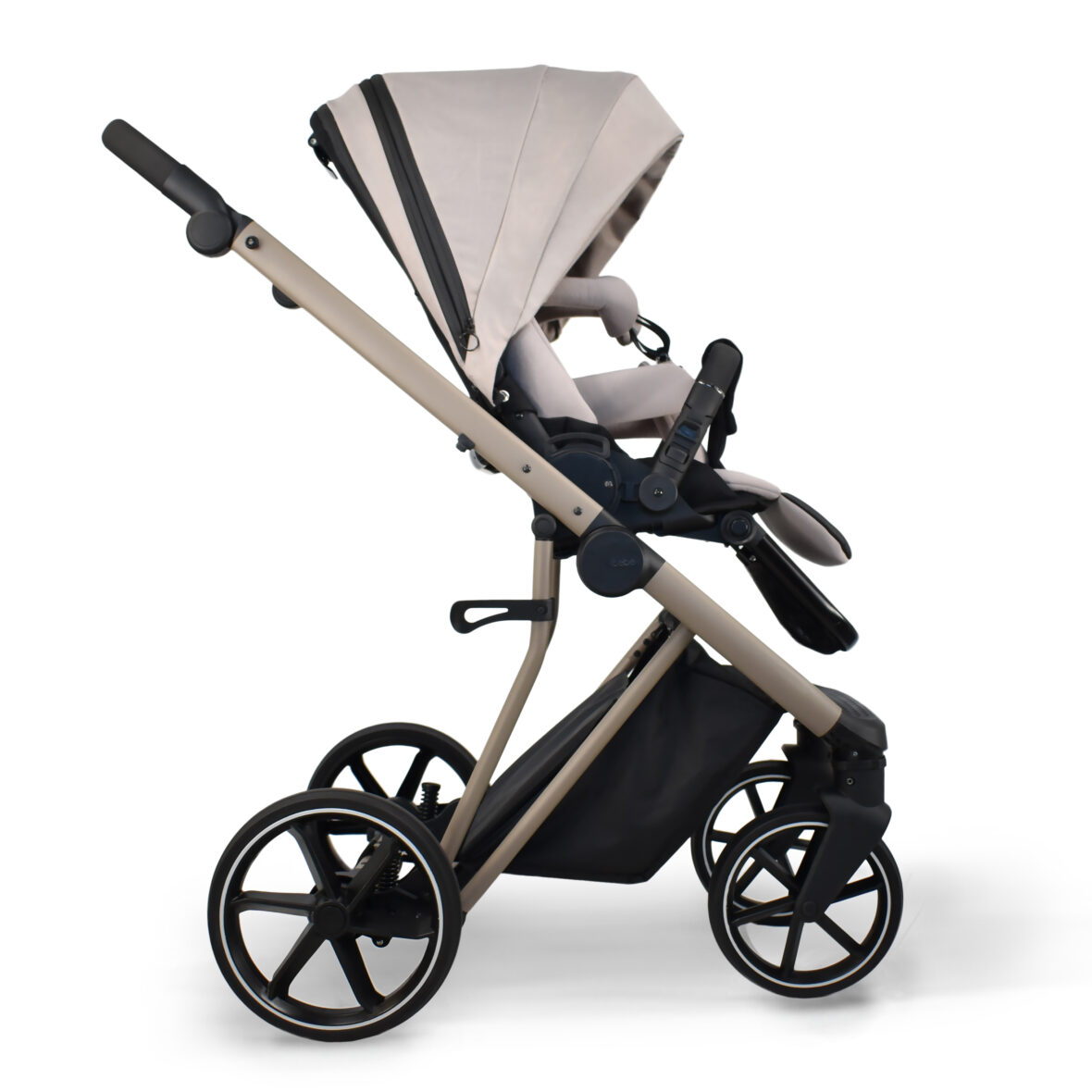 Cărucior pentru copii 2 in 1 iBebe Next2 Beige magazin copii cluj imporattor ibebe (1)