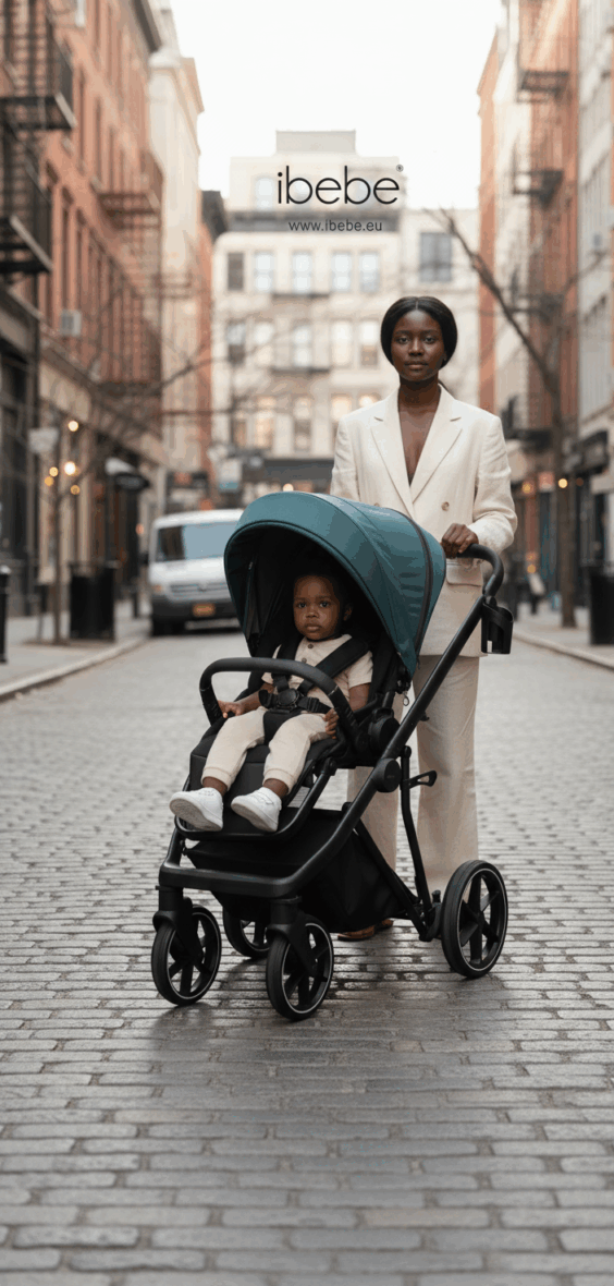 Cărucior pentru copii 2 in 1 iBebe Next2 Green tiny tots bebe magazin copii cluj importator ibebe romania (2)