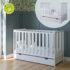 Patut multifunctional din lemn Bambi White