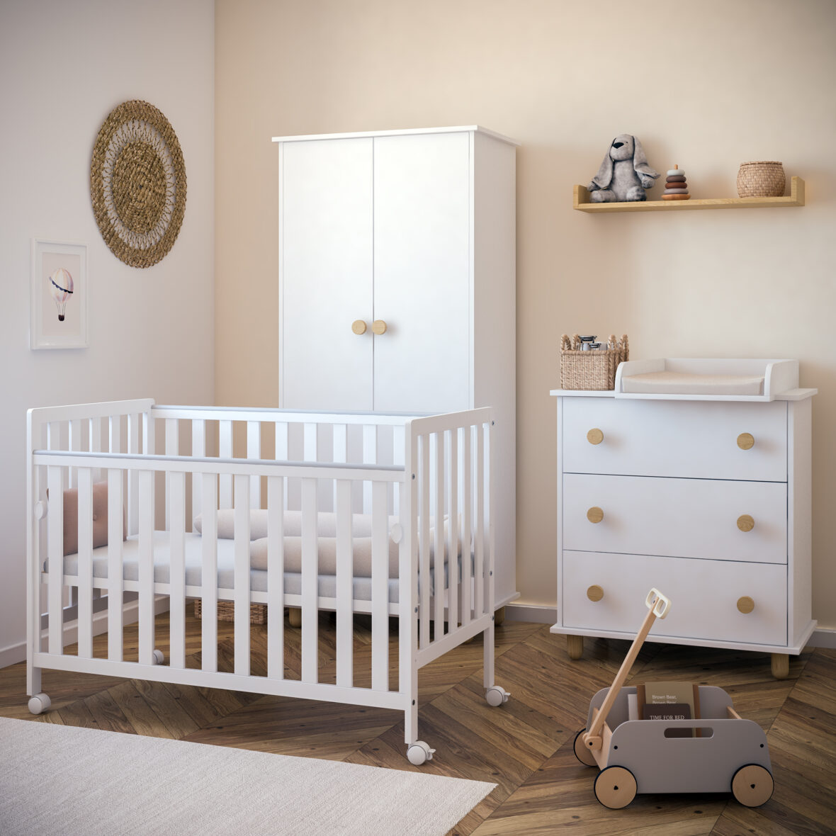 Patut pentru copii co-sleeping Bambi White tiny totsbebe magazin copii cluj (10)