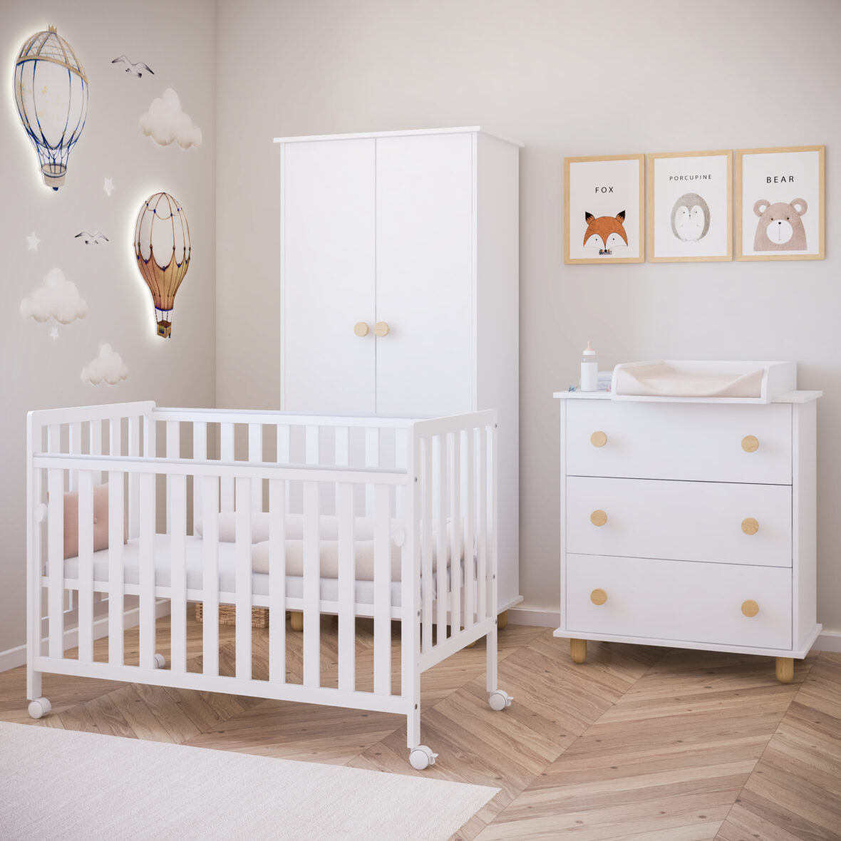 Patut pentru copii co-sleeping Bambi White tiny totsbebe magazin copii cluj (2)
