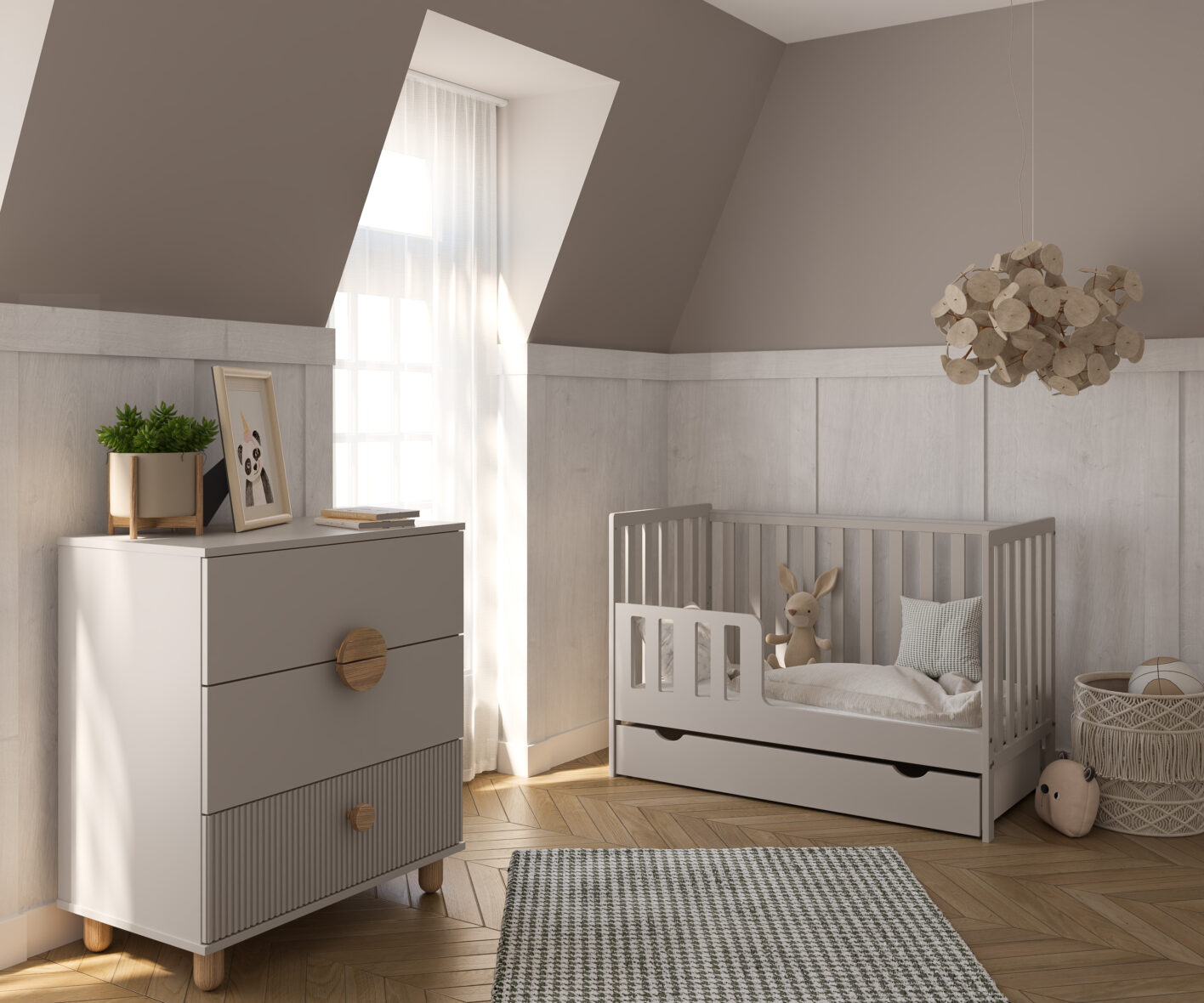 Patut pentru copii din lemn masiv 12060 cm Bambi Cashmere tiny tots bebe magazin copii cluj (3)