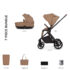 Carucior pentru copii 2 in 1 Venicci Claro Caramel 18 Carucior pentru copii 2 in 1 Venicci Claro Caramel tiny tots bebe magazin copii cluj 3