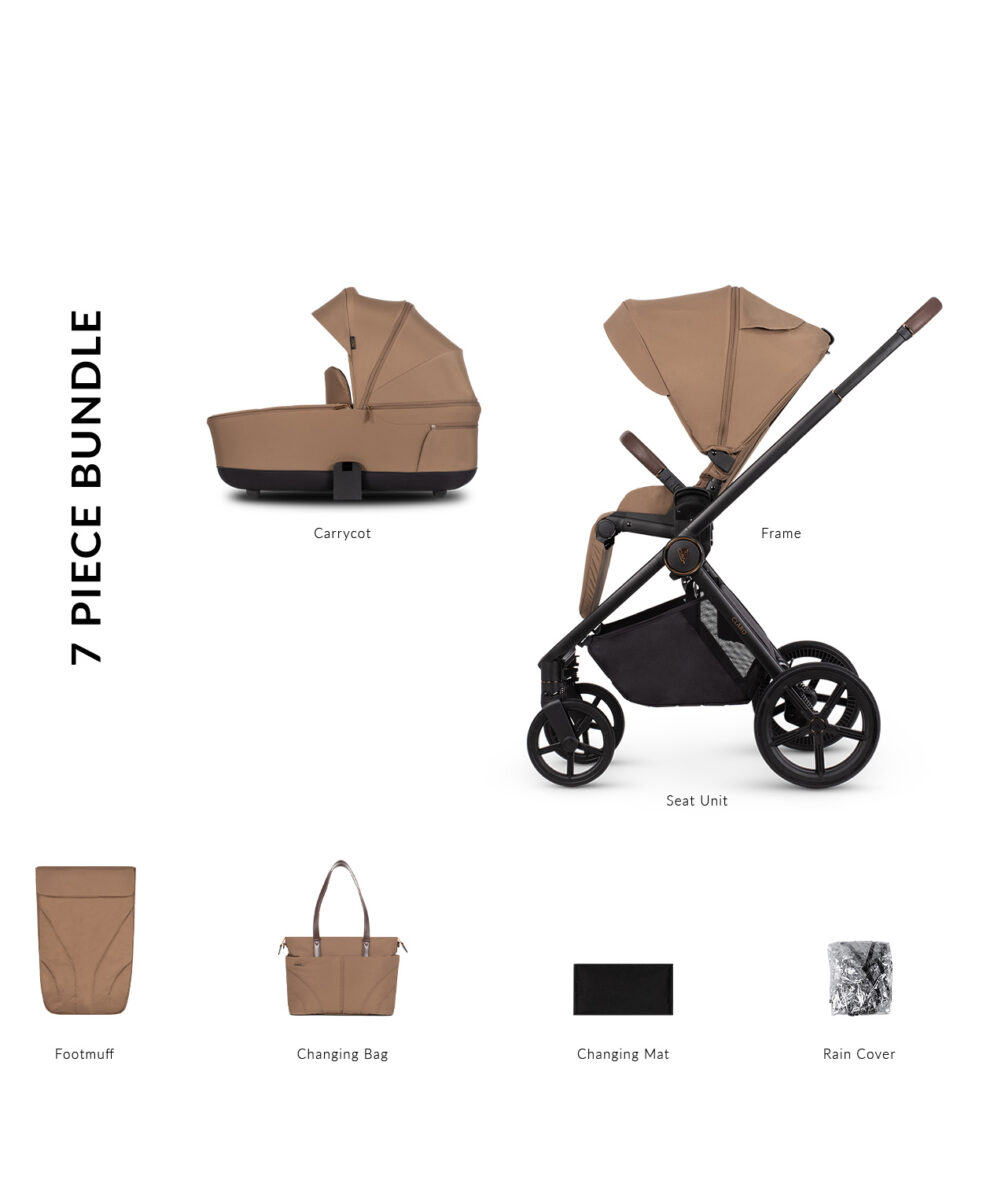 Carucior pentru copii 2 in 1 Venicci Claro Caramel tiny tots bebe magazin copii cluj (3)