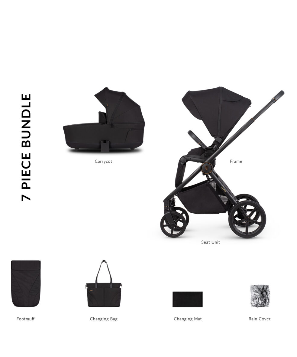 Carucior pentru copii 2 in 1 Venicci Claro Noir tiny tots bebe magazin copii cluj (2)