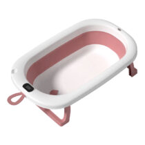 Cadita pliabila cu termometru 76cm Pink