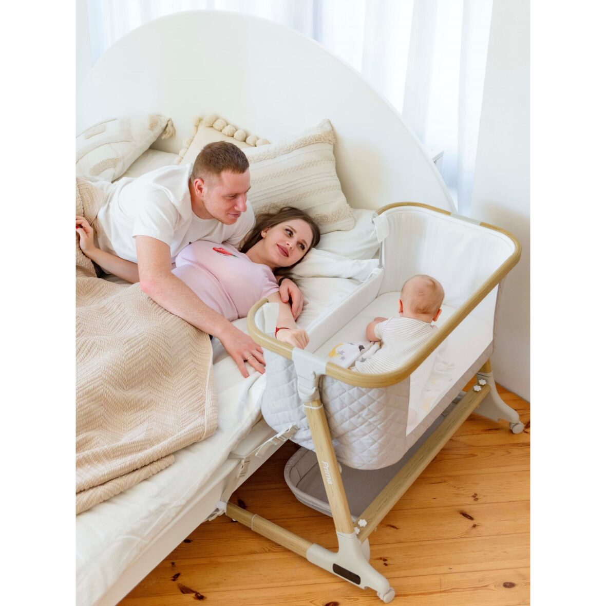 Patut electric co-sleeping Prima Honey Beige tiny tots bebe magazin copii cluj (3)