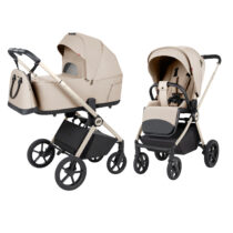 Cărucior 2 în 1 Carrello Ultra F Polar Beige  tiny tots bebe magazin carucioare copii cluj importator official carrello romania