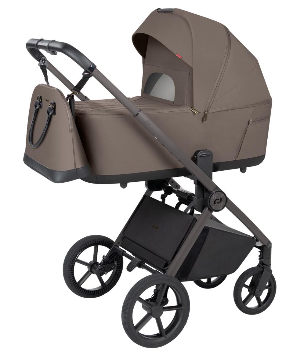 Cărucior 2 în 1 Carrello Ultra F Sugar Brown tiny tots bebe magazin carucioare copii cluj importtaor official carrello romania (2)