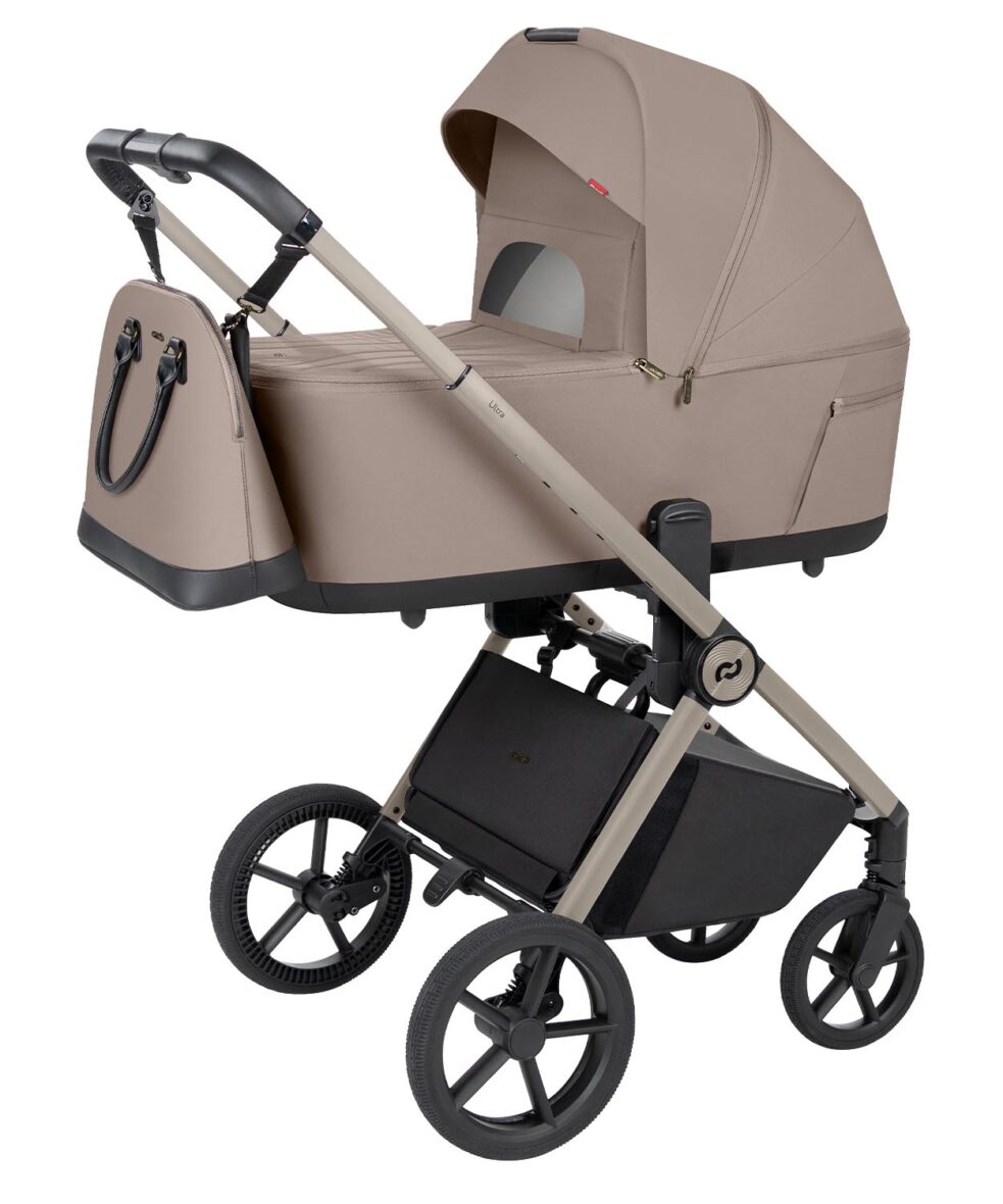 Cărucior 2 în 1 Carrello Ultra F Vintage Beige tiny tots bebe magazin carucioare copii cluj importator oficial carrello romania